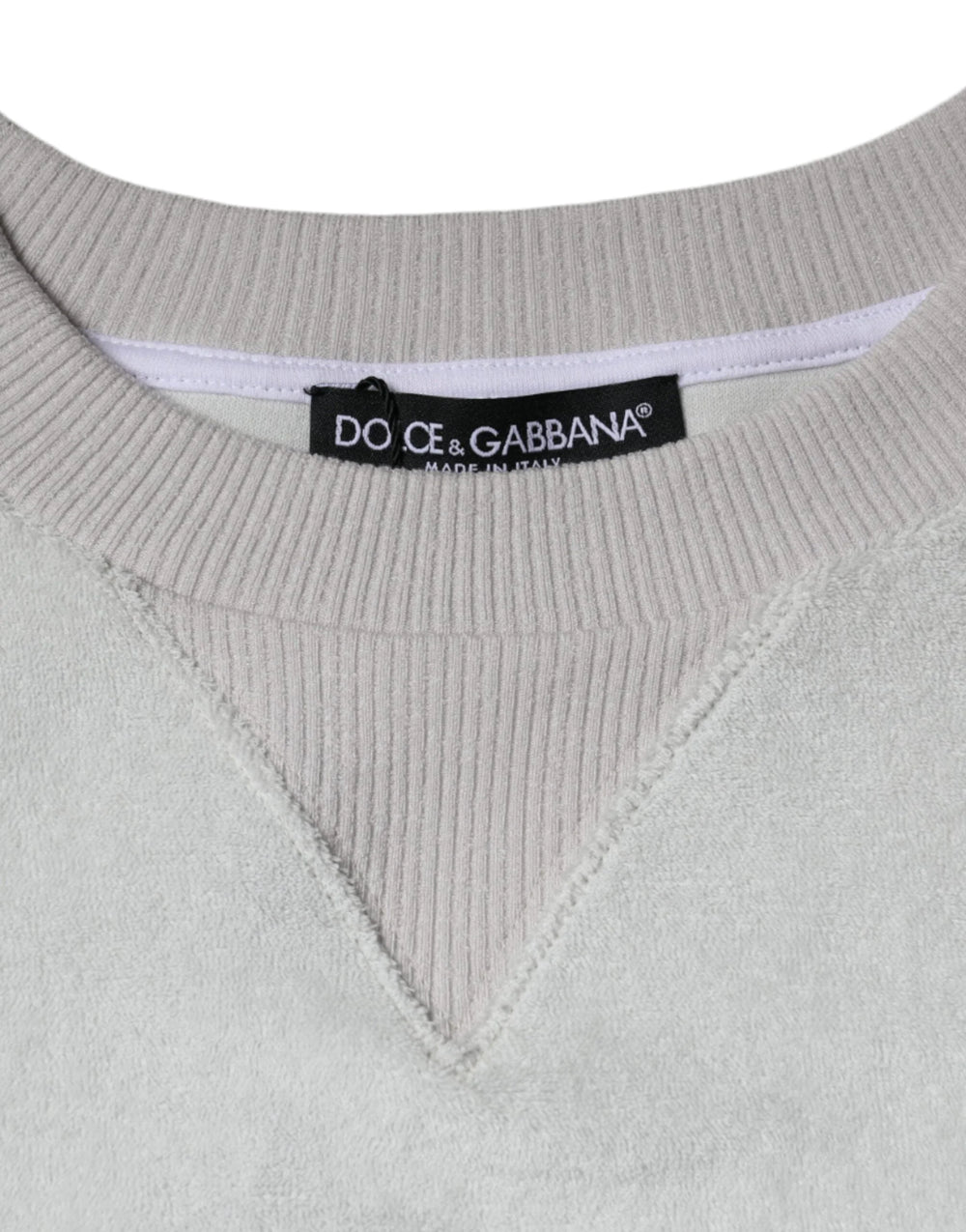 Dolce & Gabbana White Nylon Stretch Crew Neck Pullover Sweater - IT40|S - Sweaters