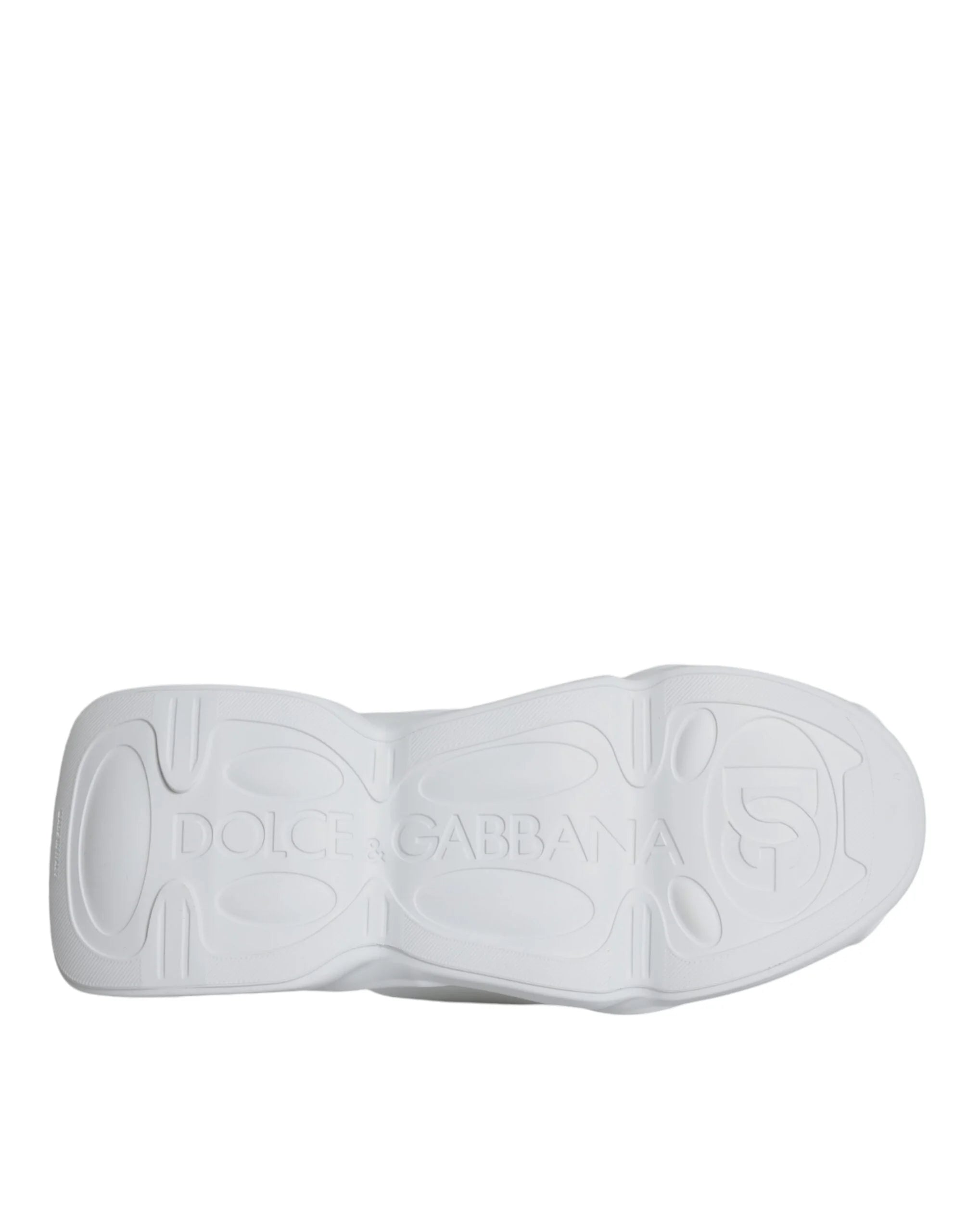 Dolce & Gabbana White Padded Fabric Low Top Sneakers Shoes - EU39/US8.5
