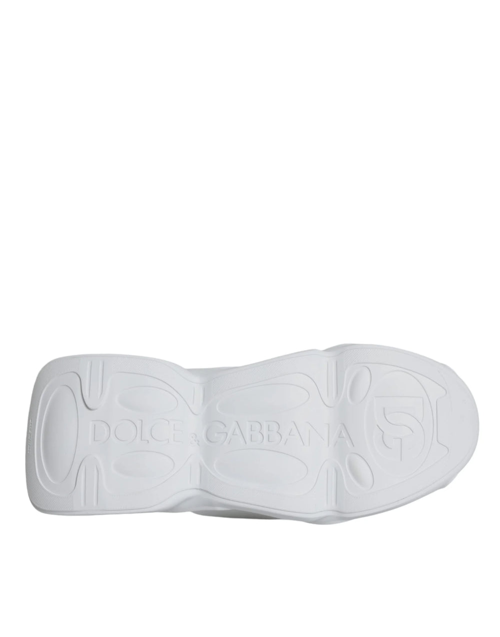 Dolce & Gabbana White Padded Fabric Low Top Sneakers Shoes - EU39/US8.5