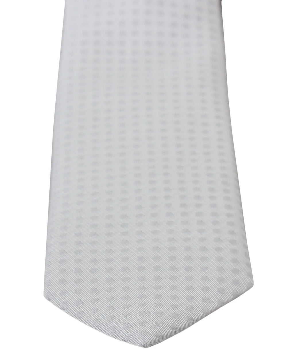 Dolce & Gabbana White Patterned Classic Mens Slim Necktie Tie - Neckties