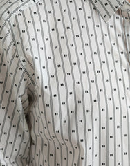 Dolce & Gabbana White Patterned Men GOLD Formal Dress Shirt - IT39 | S - Shirts