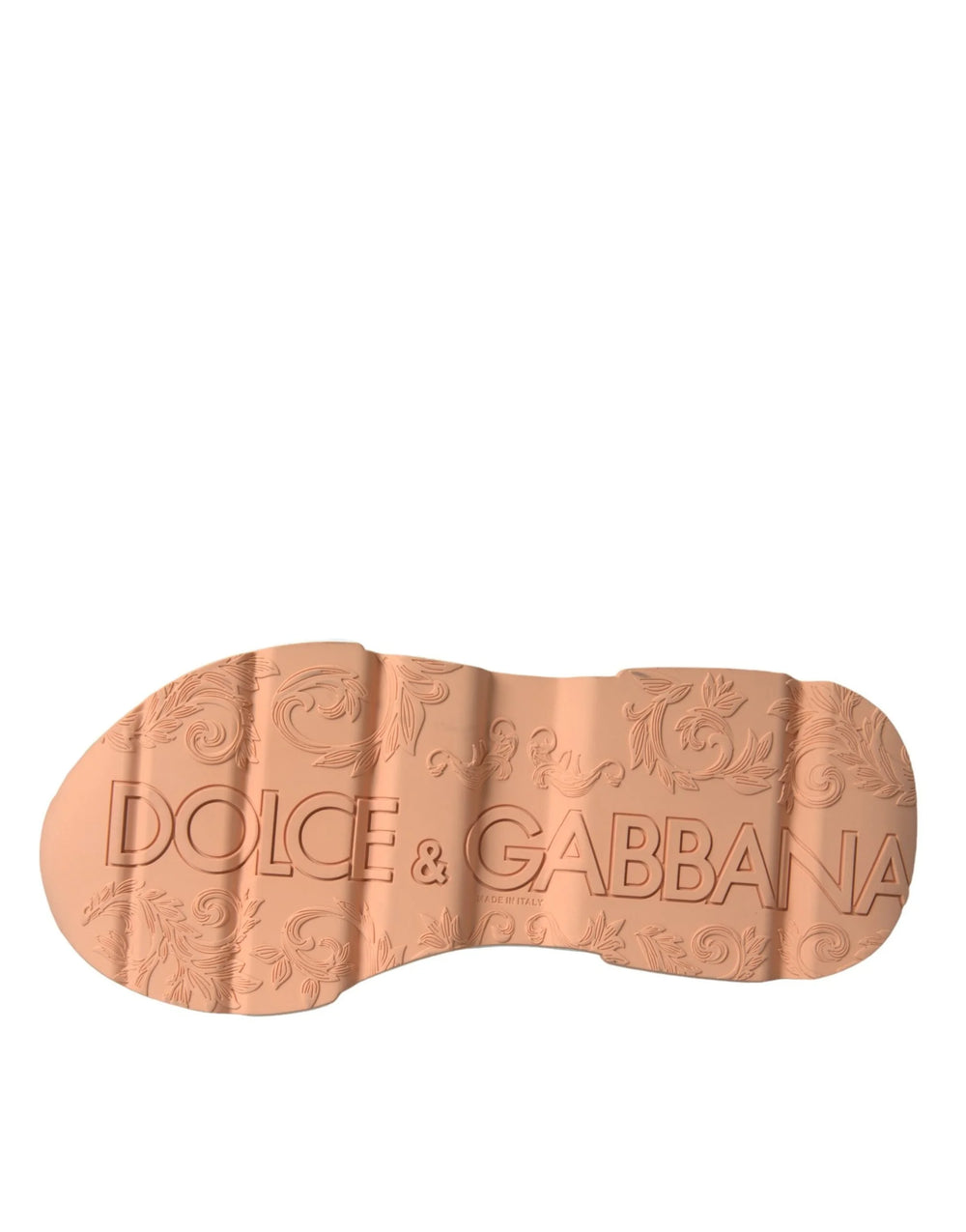 Dolce & Gabbana White Peach DAYMASTER Leather Sneakers Shoes - EU36.5/US6 - Sneakers