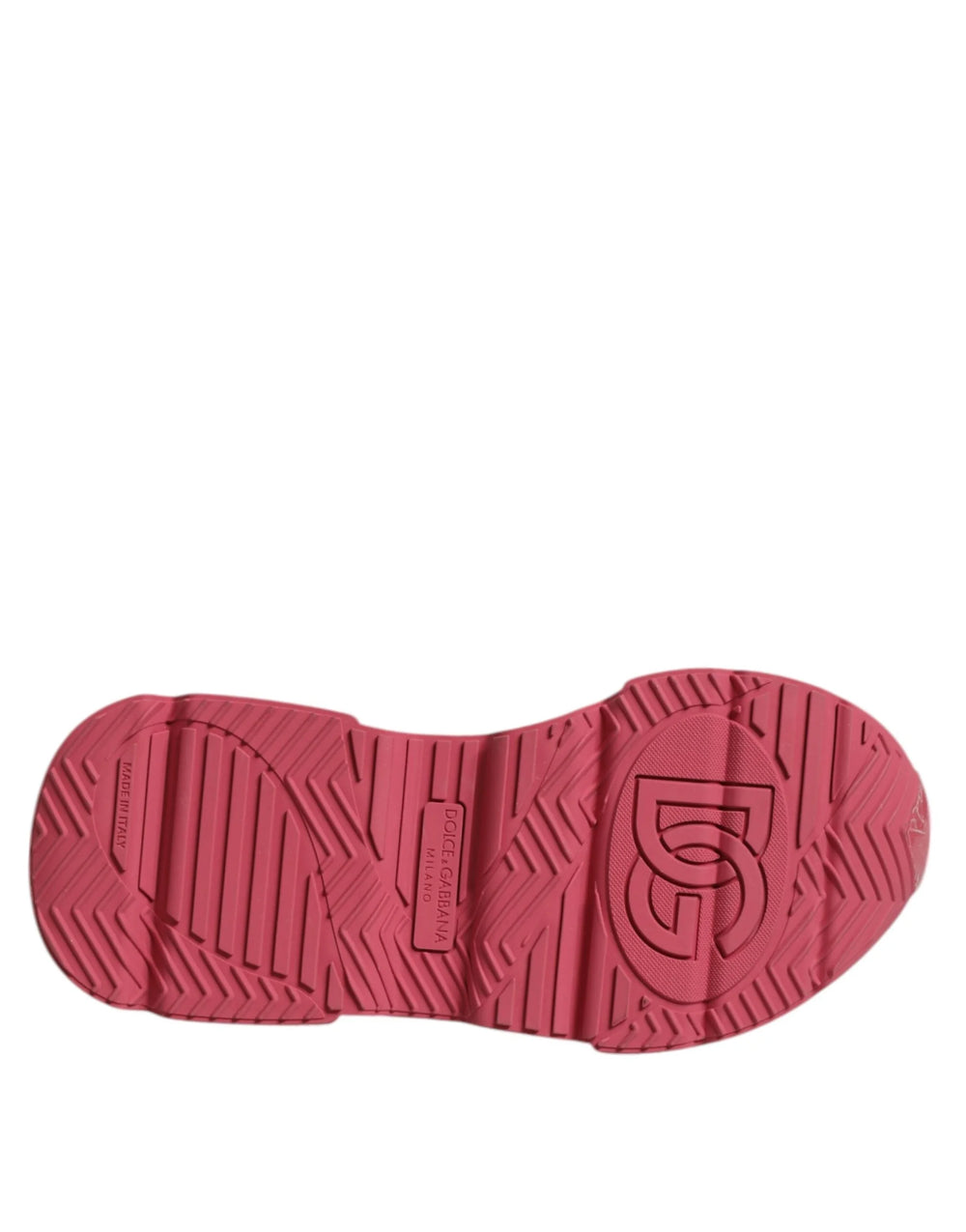 Dolce & Gabbana White Pink Daymaster Low Top Sneakers Shoes - Sneakers