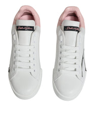 Dolce & Gabbana sneakers, Portofino i vitt och rosa