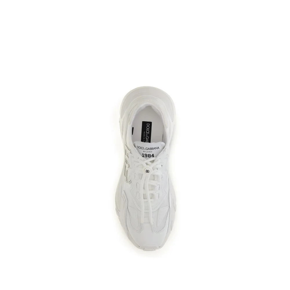 Dolce & Gabbana White Polyamide Athletic Sneakers - EU42.5/US9.5