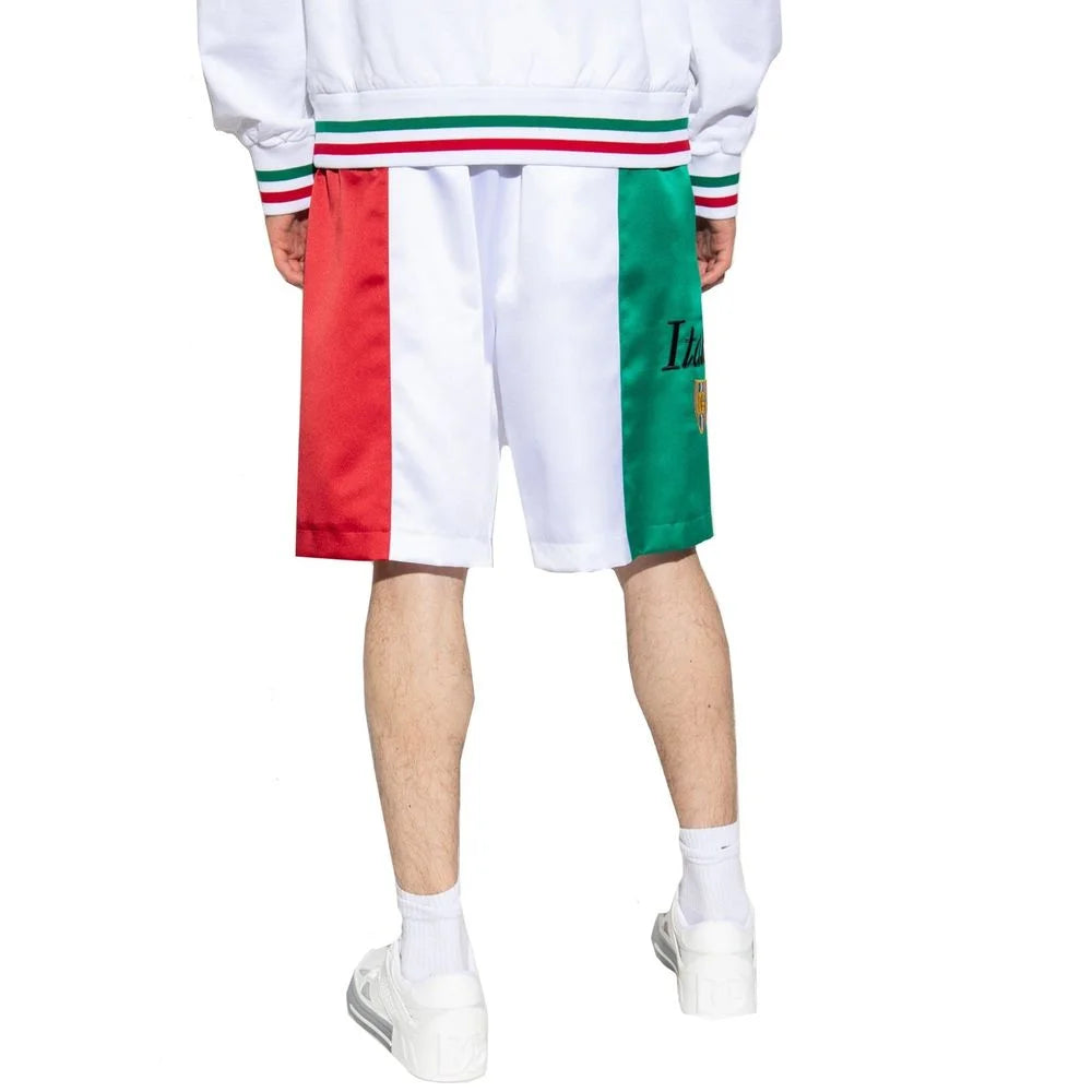 Dolce & Gabbana White Polyester Shorts - IT46 | S