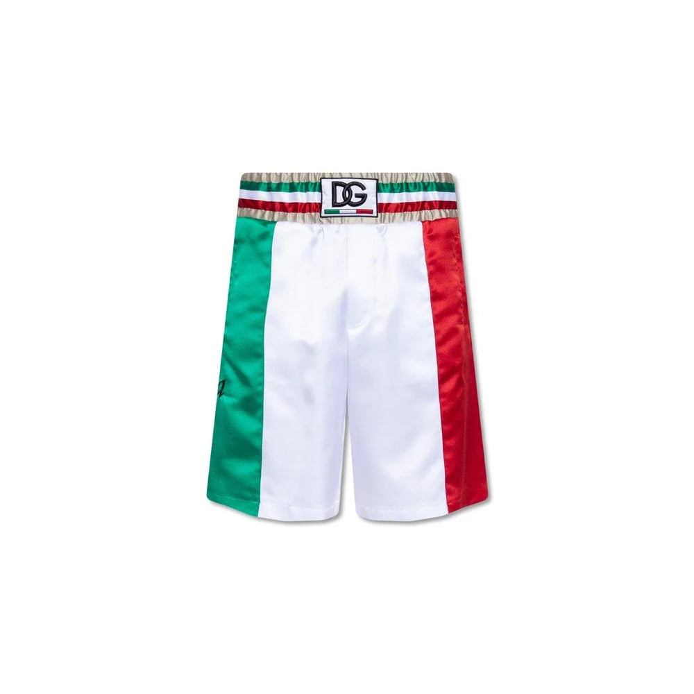Dolce & Gabbana White Polyester Shorts - IT46 | S