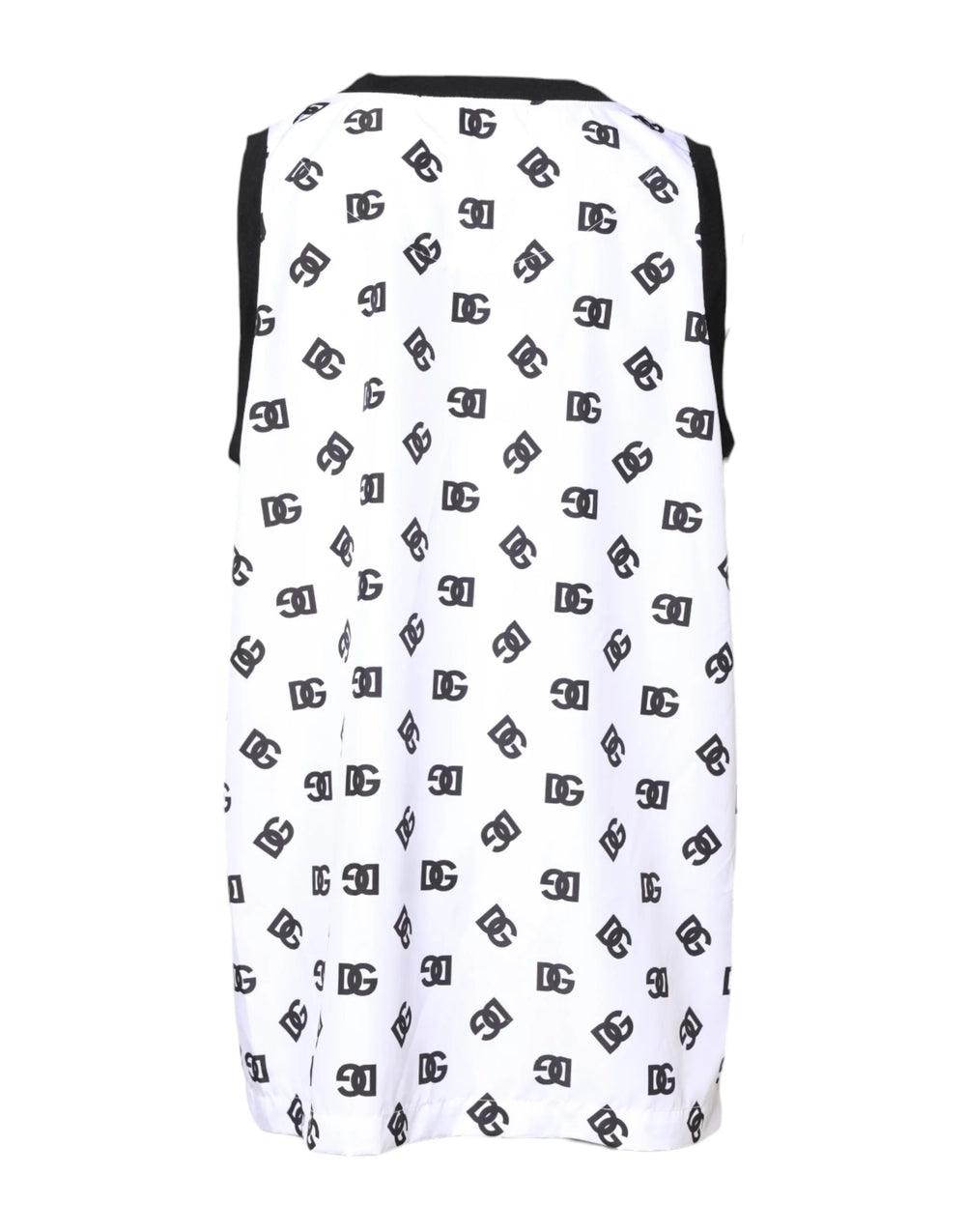 Dolce & Gabbana White Polyester Sleeveless DG Logo T-shirt - IT50 | L - Tank Tops