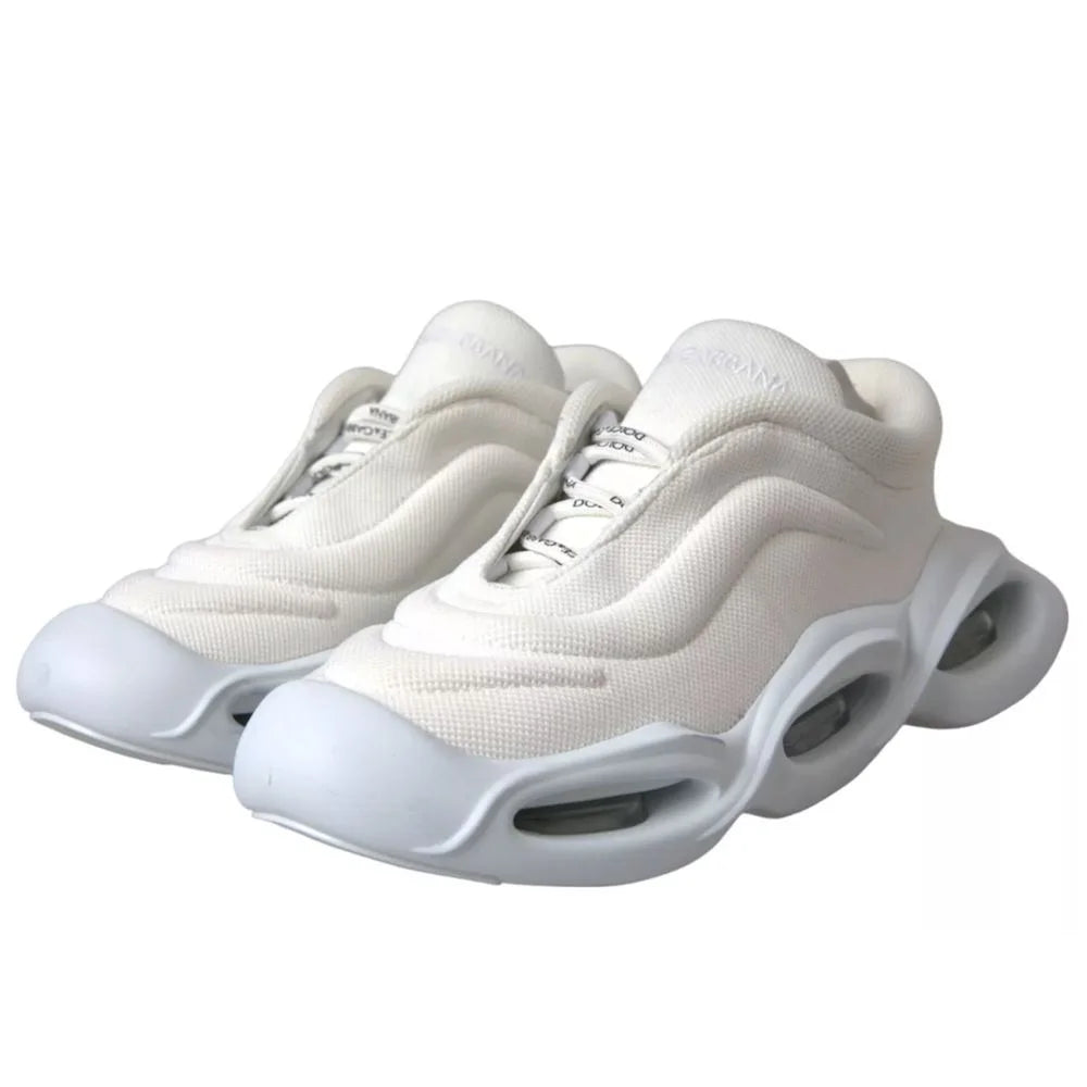 Dolce & Gabbana White Polyester Sneaker - EU37/US7 - Sneakers