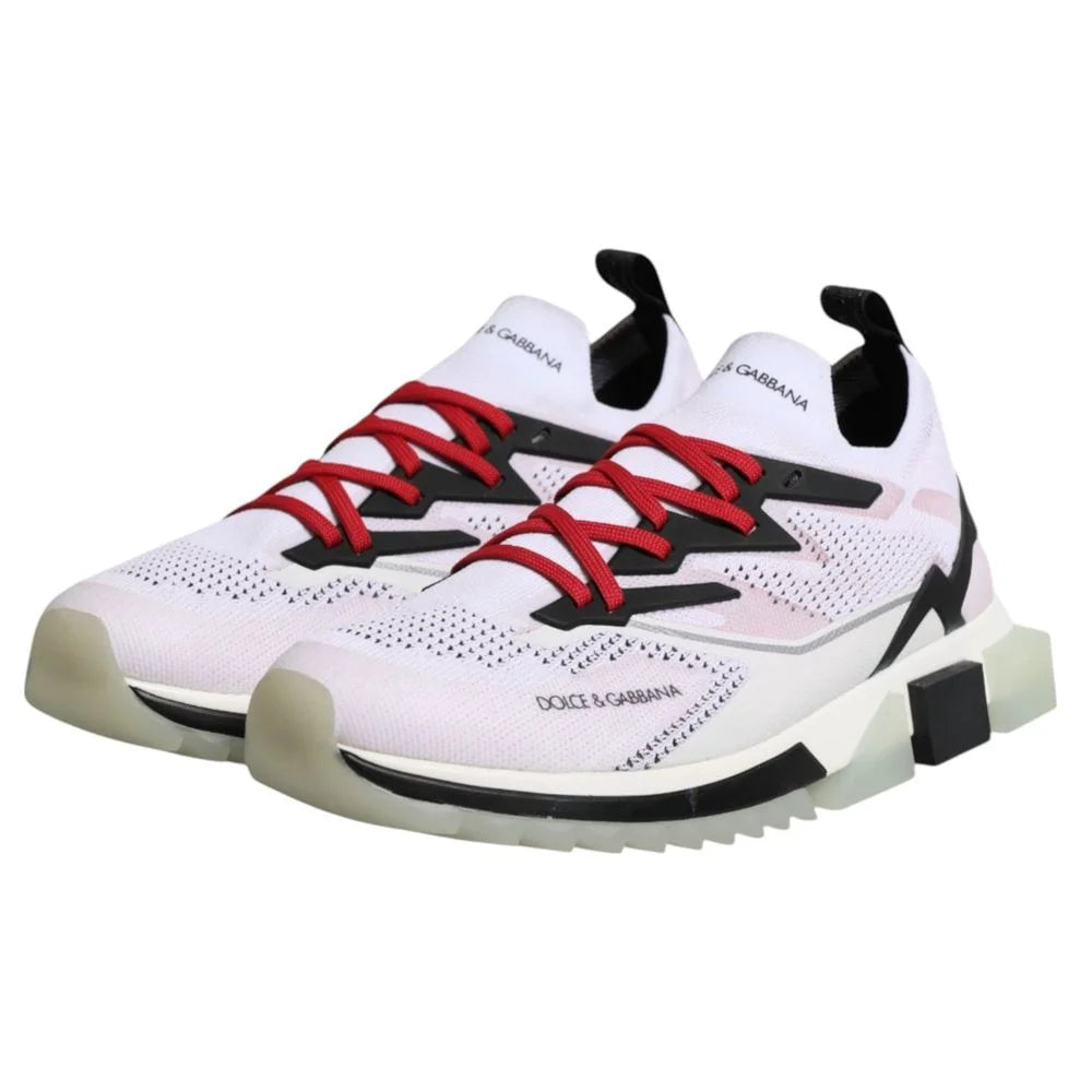 Dolce & Gabbana White Polyester Sneaker - EU39/US6