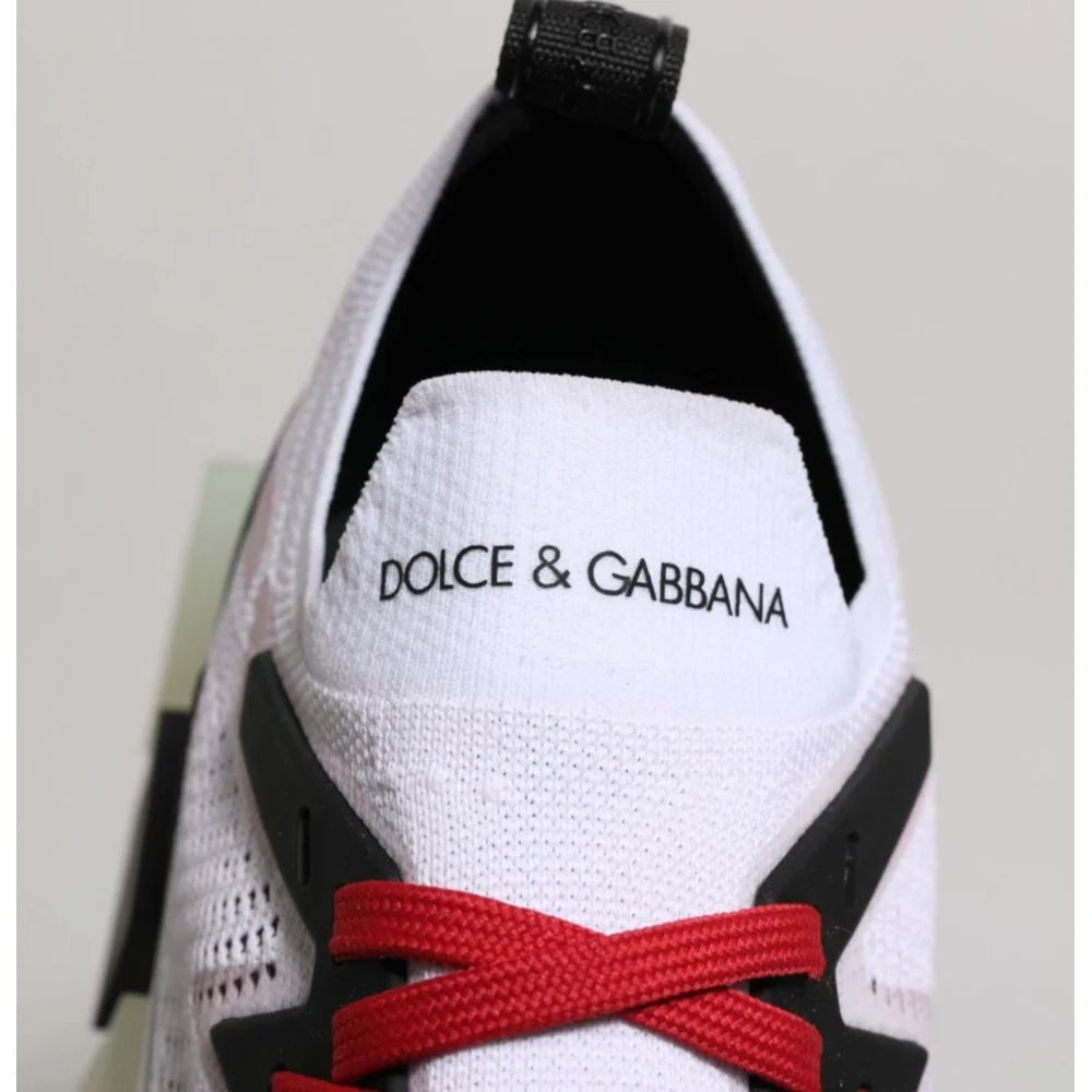 Dolce & Gabbana White Polyester Sneaker - EU39/US6
