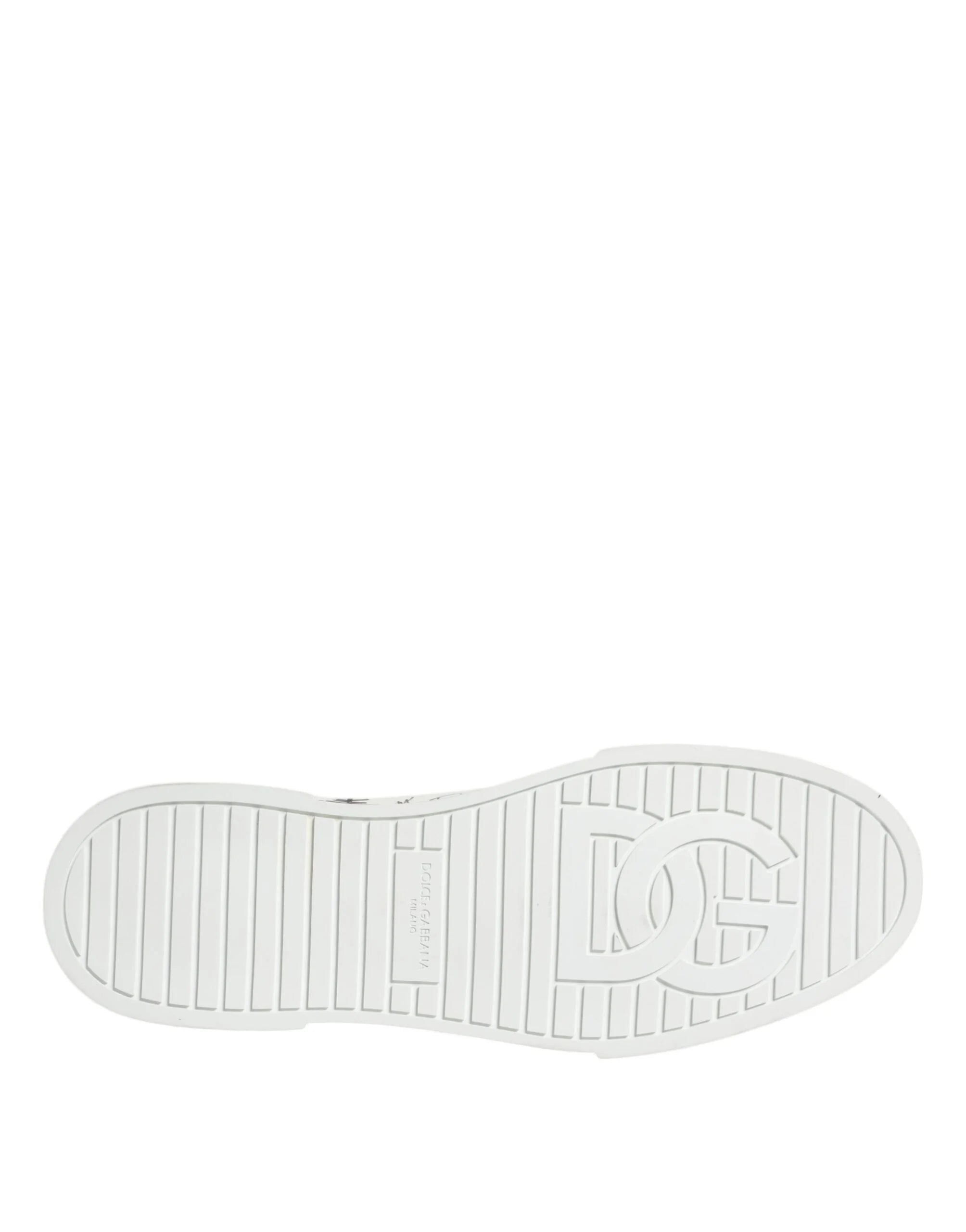 Dolce & Gabbana White Portofino Graffiti High Top Men Sneakers Shoes - EU47/US14