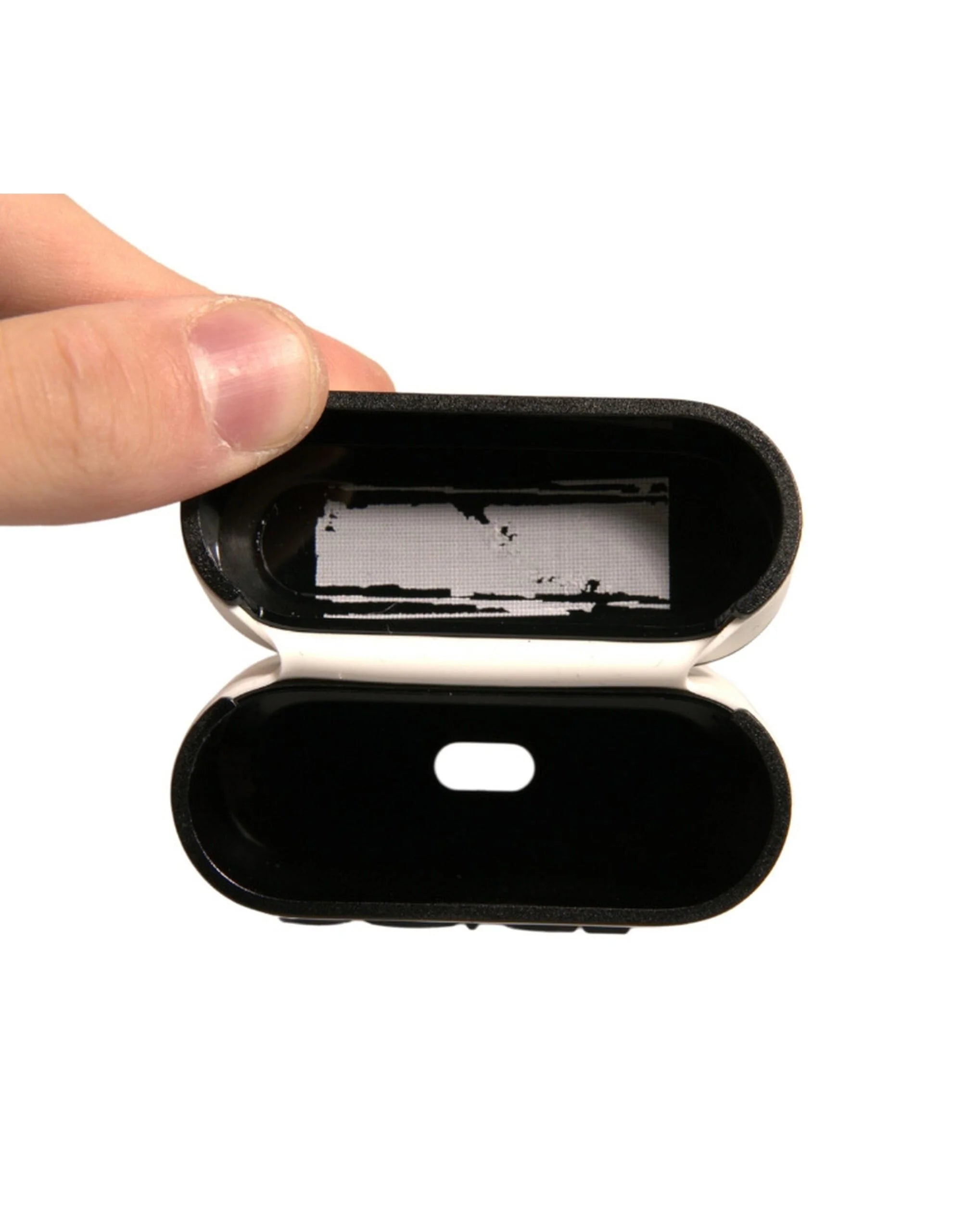 Dolce & Gabbana White PVC Embossed Logo Plaque Holder Airpods Case - Headphone Carrying Cases