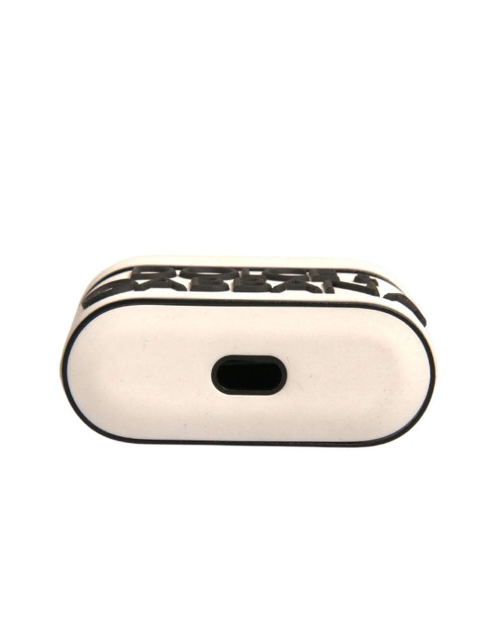 Dolce & Gabbana White PVC Embossed Logo Plaque Holder Airpods Case - Headphone Carrying Cases