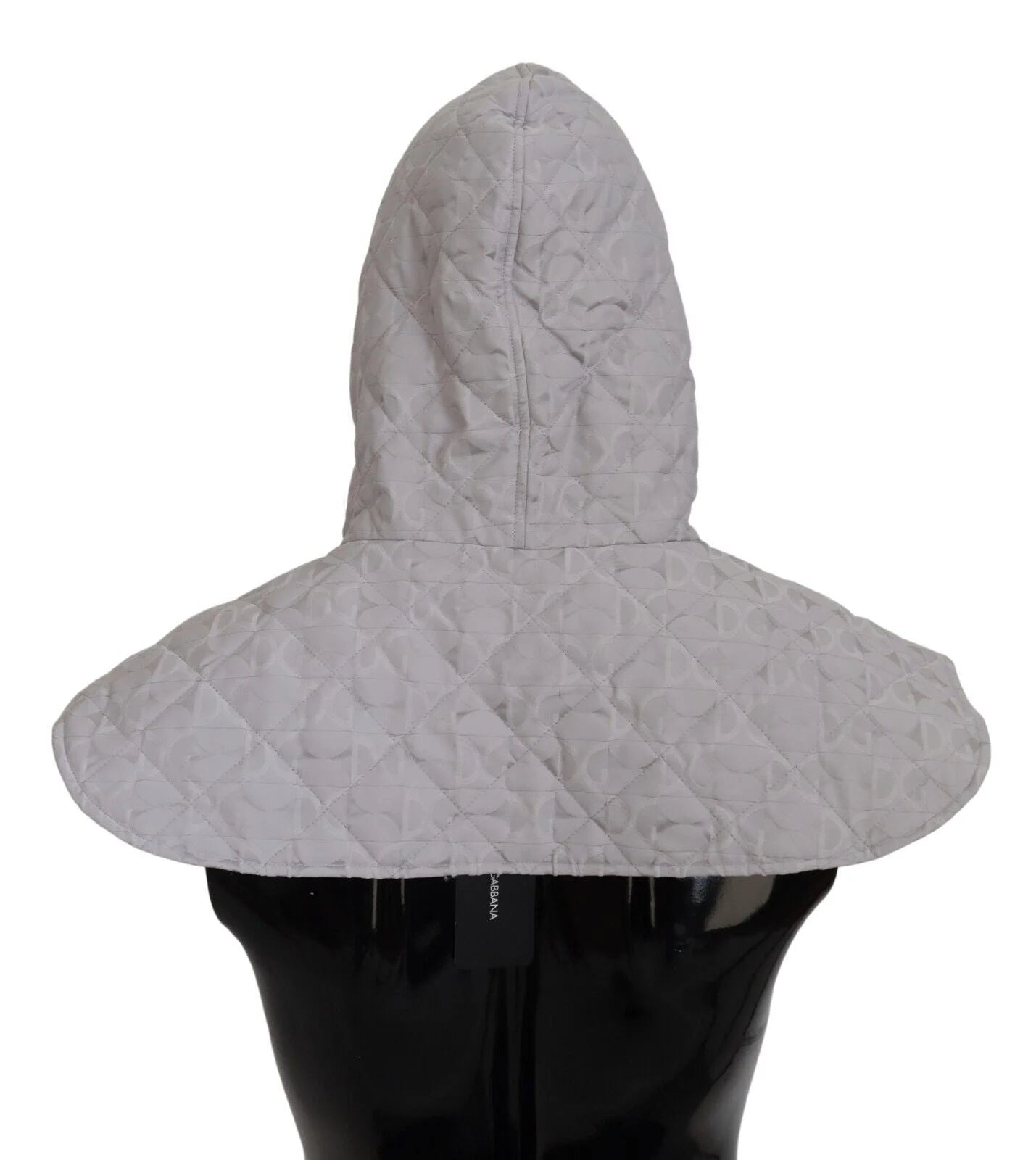 Dolce & Gabbana White Quilted Whole Head Wrap One Size Nylon Hat - Bandanas & Headties