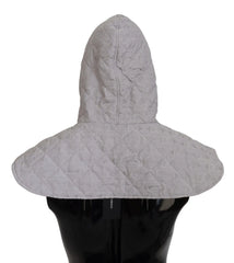 Dolce & Gabbana White Quilted Whole Head Wrap One Size Nylon Hat - Bandanas & Headties