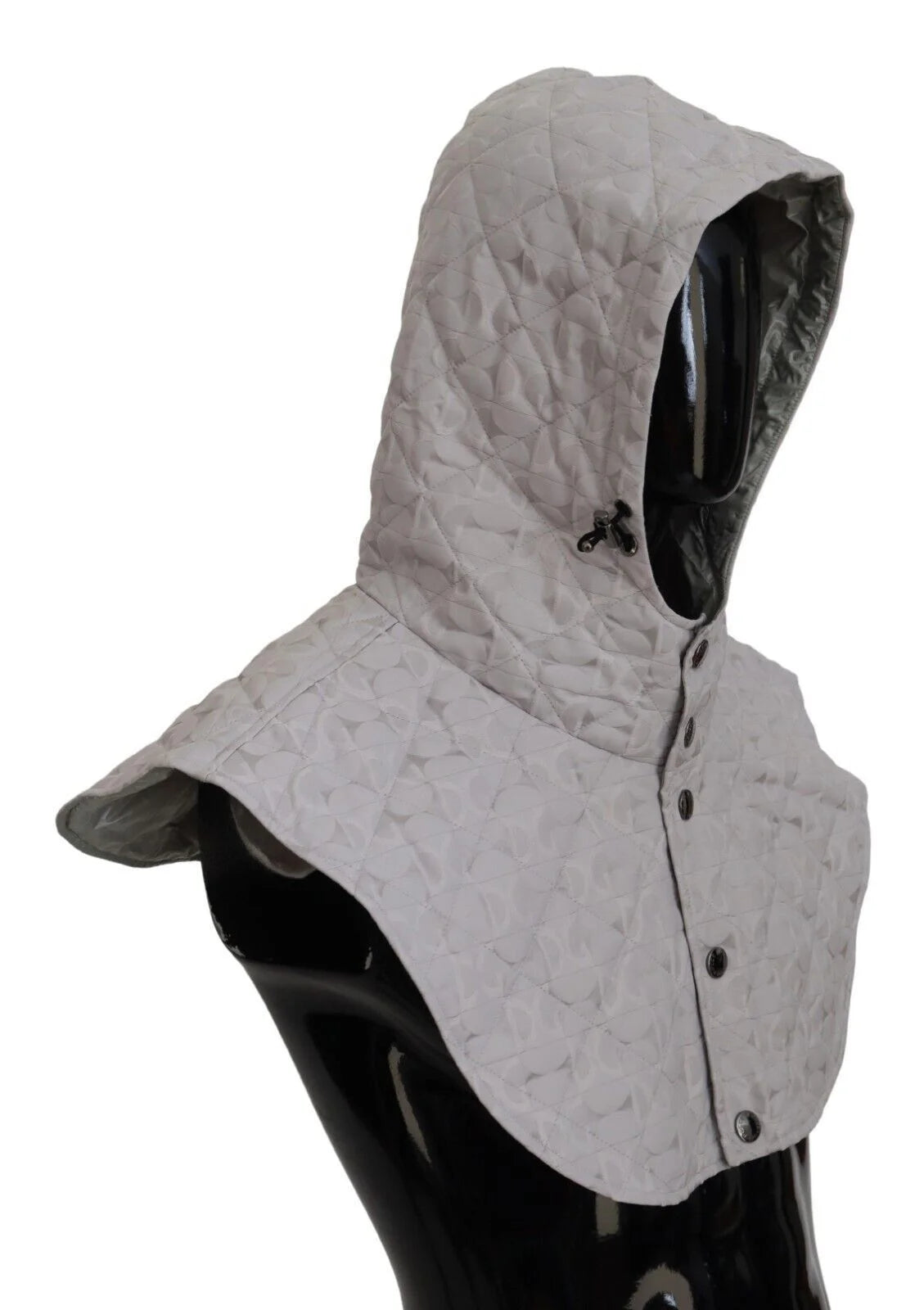 Dolce & Gabbana White Quilted Whole Head Wrap One Size Nylon Hat - Bandanas & Headties