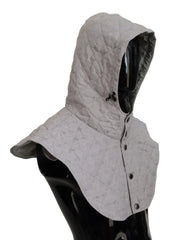 Dolce & Gabbana White Quilted Whole Head Wrap One Size Nylon Hat - Bandanas & Headties