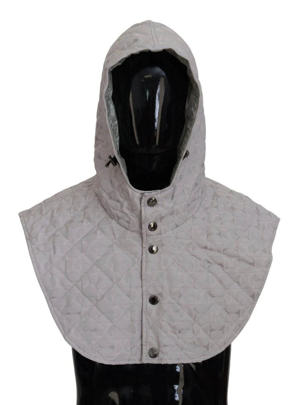 Dolce & Gabbana White Quilted Whole Head Wrap One Size Nylon Hat - Bandanas & Headties