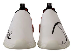 Dolce & Gabbana White Red Sorrento Sandals Sneakers - EU39/US6 - Sneakers