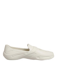 Dolce & Gabbana White Rubber Slides Low Top Sneakers Shoes - EU44/US11 - Sneakers