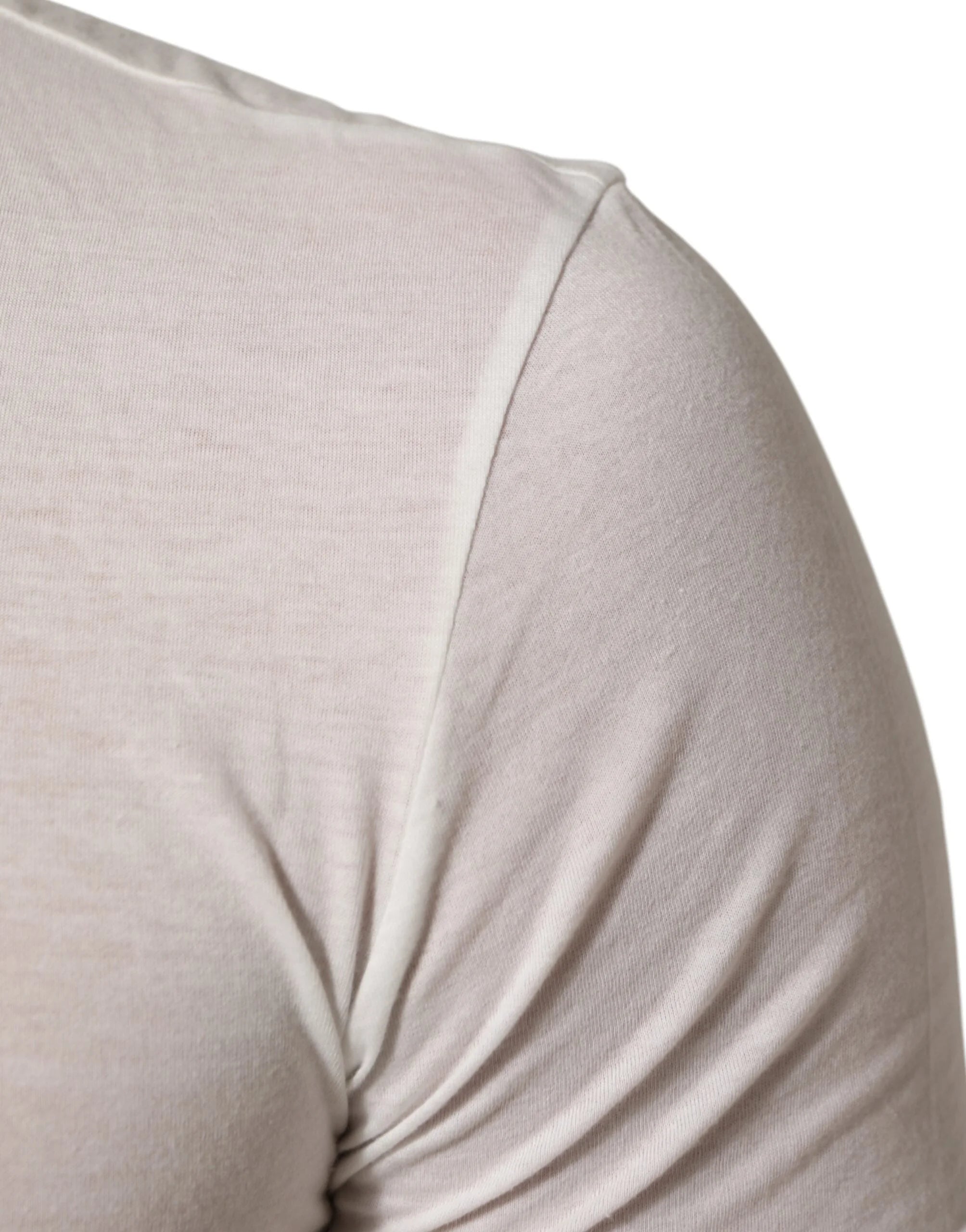 Dolce & Gabbana White Sacred Heart Cotton Crew Neck T-shirt - IT44 | XS - T-Shirts