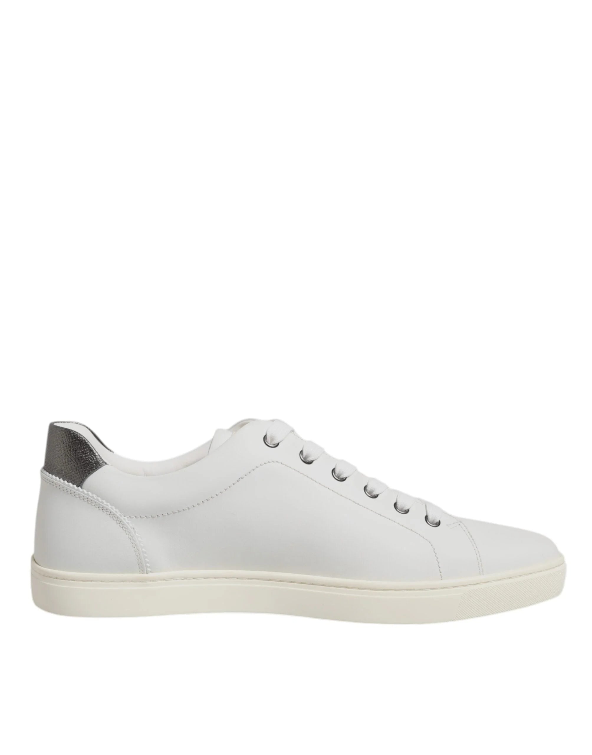Dolce & Gabbana White Sacred Heart Men Low Top Sneakers Shoes - Sneakers