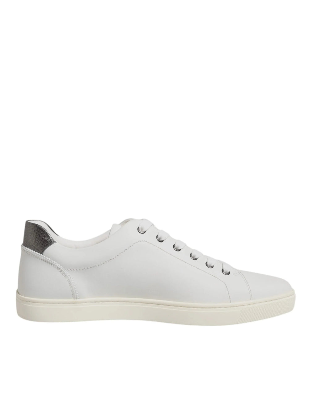 Dolce & Gabbana White Sacred Heart Men Low Top Sneakers Shoes - Sneakers