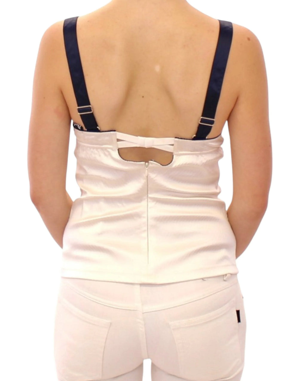 Dolce & Gabbana White sailor motive tank top - Tank Tops