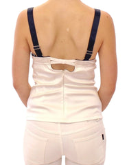 Dolce & Gabbana White sailor motive tank top - Tank Tops
