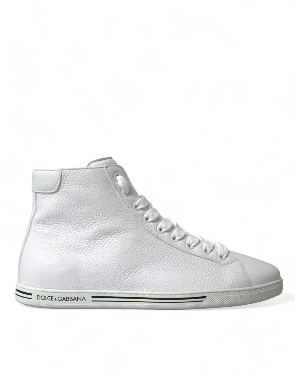 Dolce & Gabbana White Saint Tropez High Top Men Sneakers Shoes - EU40/US7 - Sneakers
