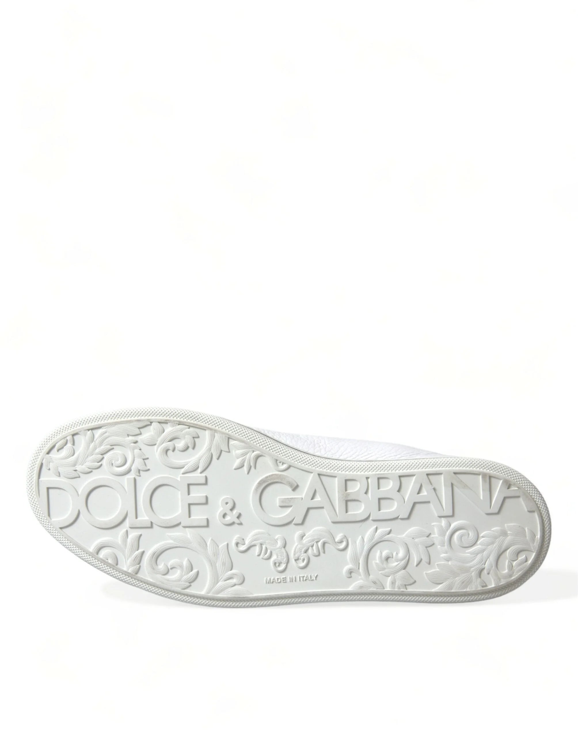 Dolce & Gabbana White Saint Tropez High Top Men Sneakers Shoes - EU40/US7 - Sneakers