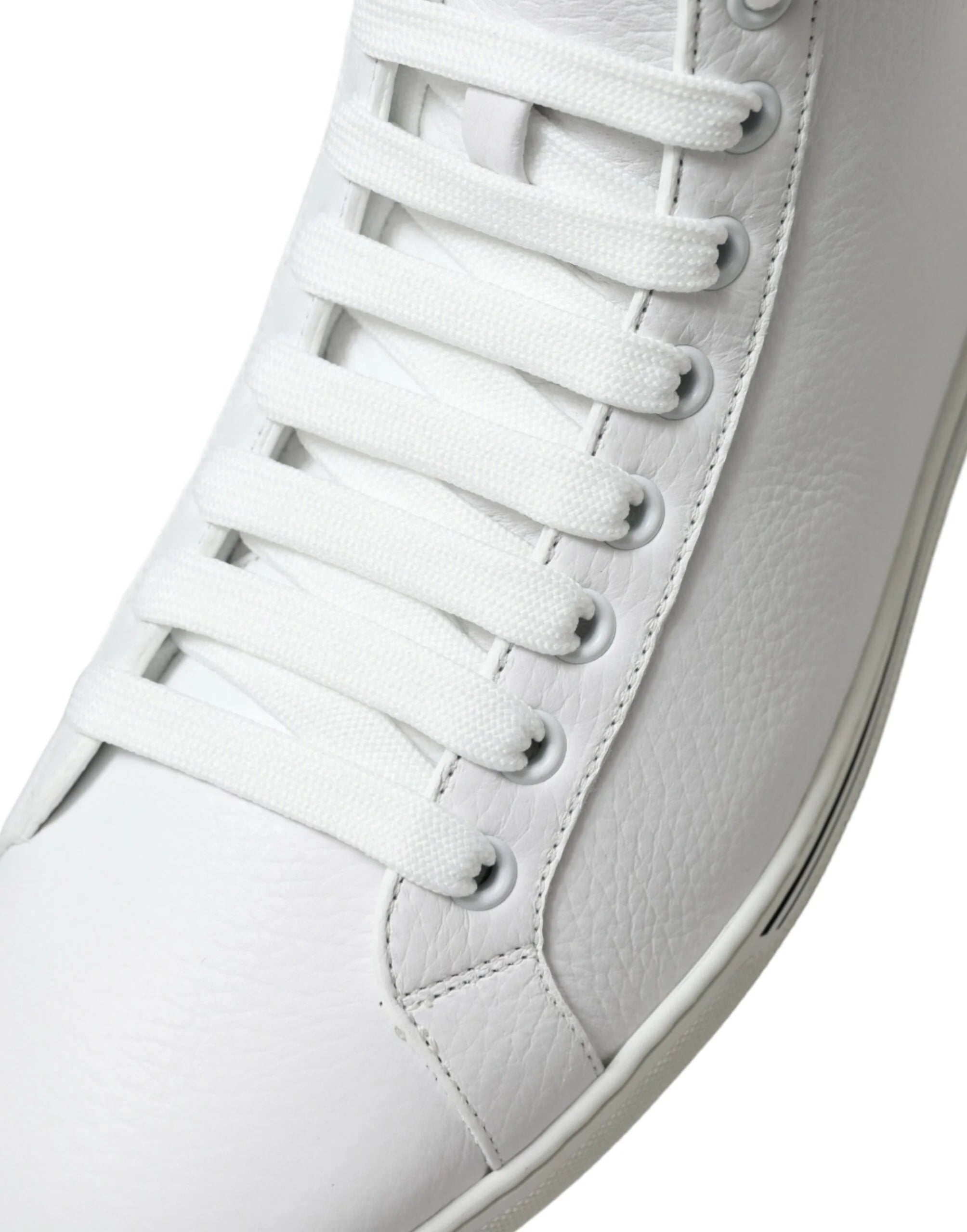 Dolce & Gabbana White Saint Tropez High Top Men Sneakers Shoes - EU40/US7 - Sneakers
