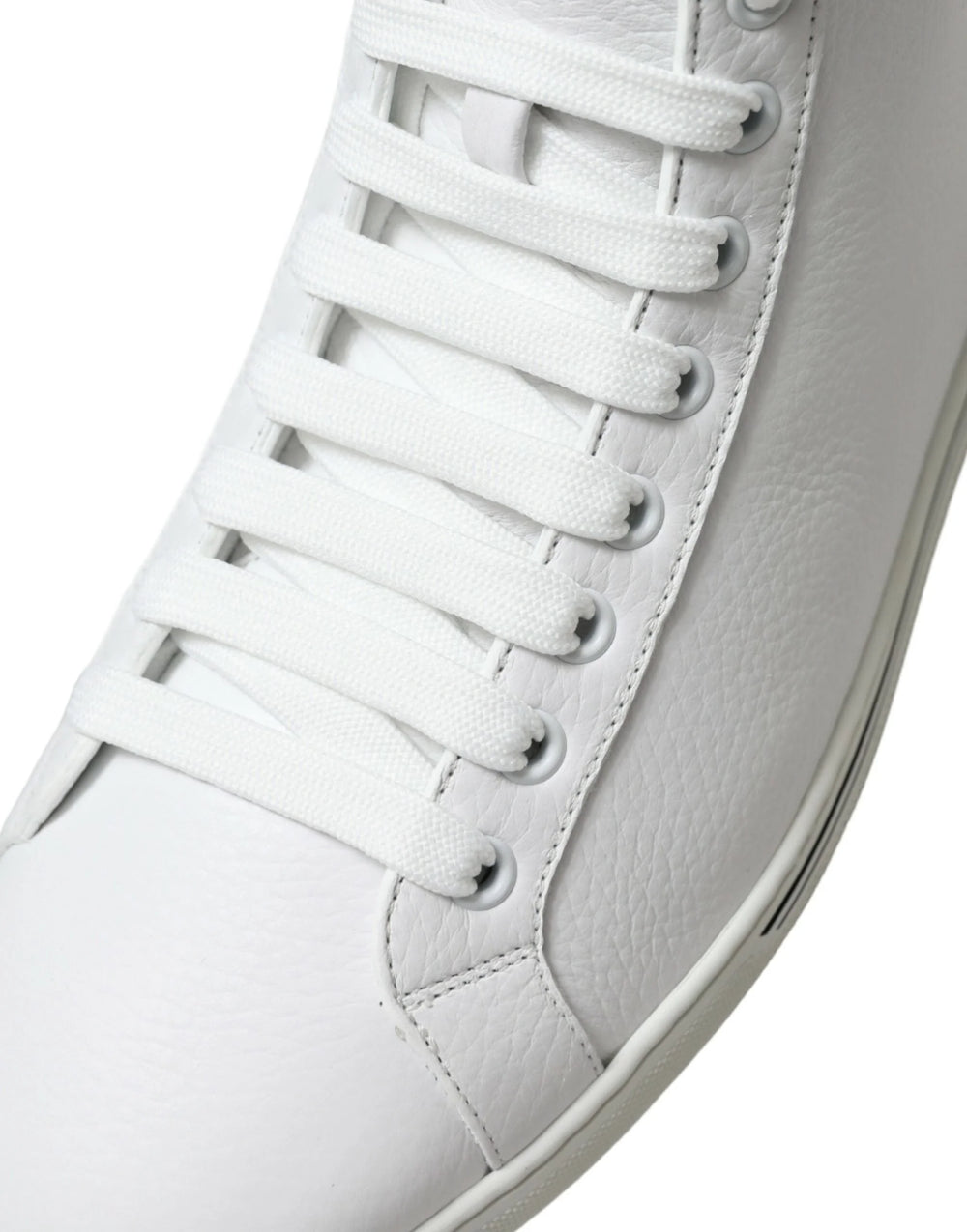 Dolce & Gabbana White Saint Tropez High Top Men Sneakers Shoes - EU40/US7 - Sneakers