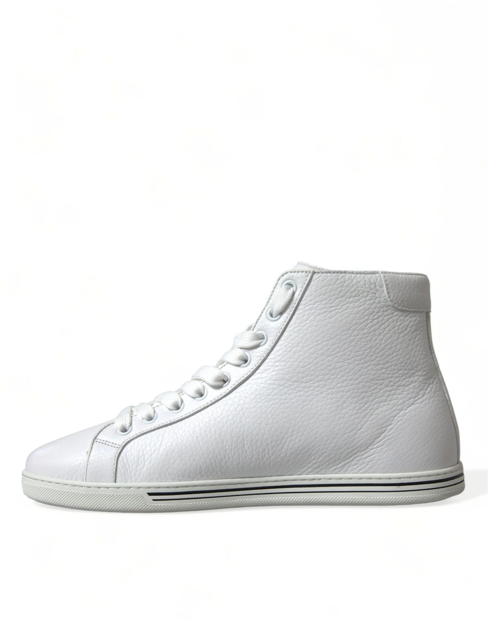 Dolce & Gabbana White Saint Tropez High Top Men Sneakers Shoes - EU40/US7 - Sneakers