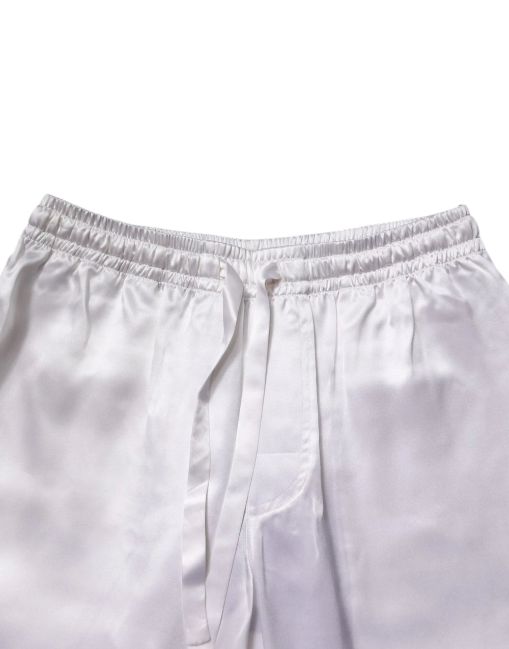 Dolce & Gabbana White Satin Silk Men Pajama Set Sleepwear - IT38 | XS - Pajamas