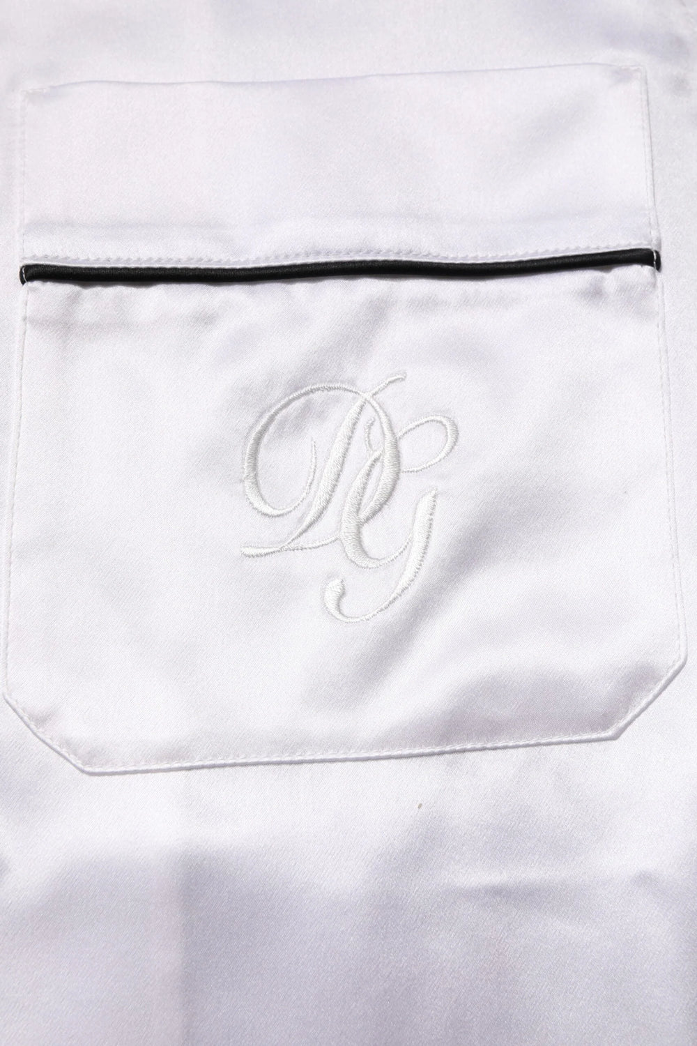 Dolce & Gabbana White Satin Silk Men Pajama Set Sleepwear - IT38 | XS - Pajamas