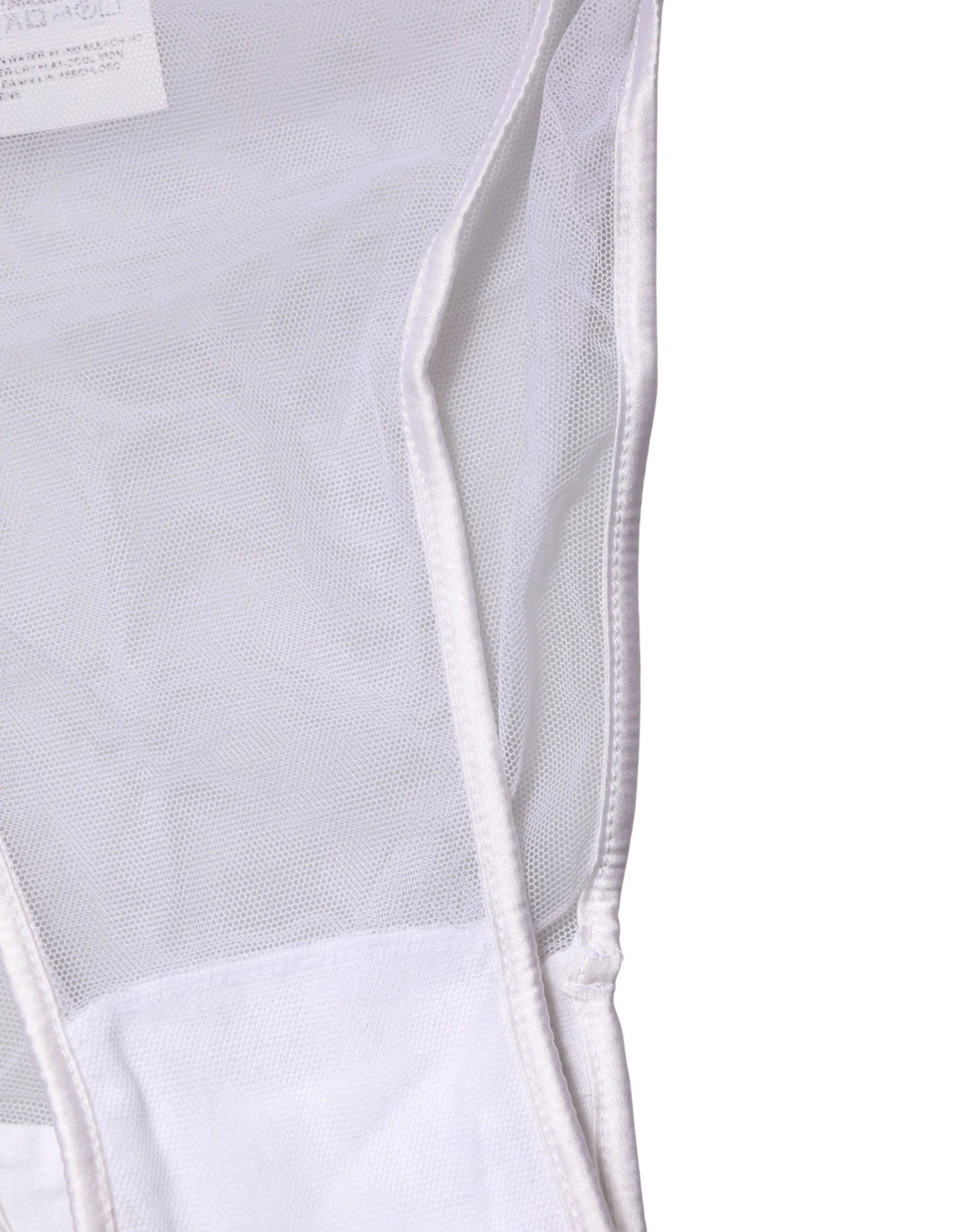 Dolce & Gabbana White Sheer Silk Stretch High Brief Underwear - IT2 | S