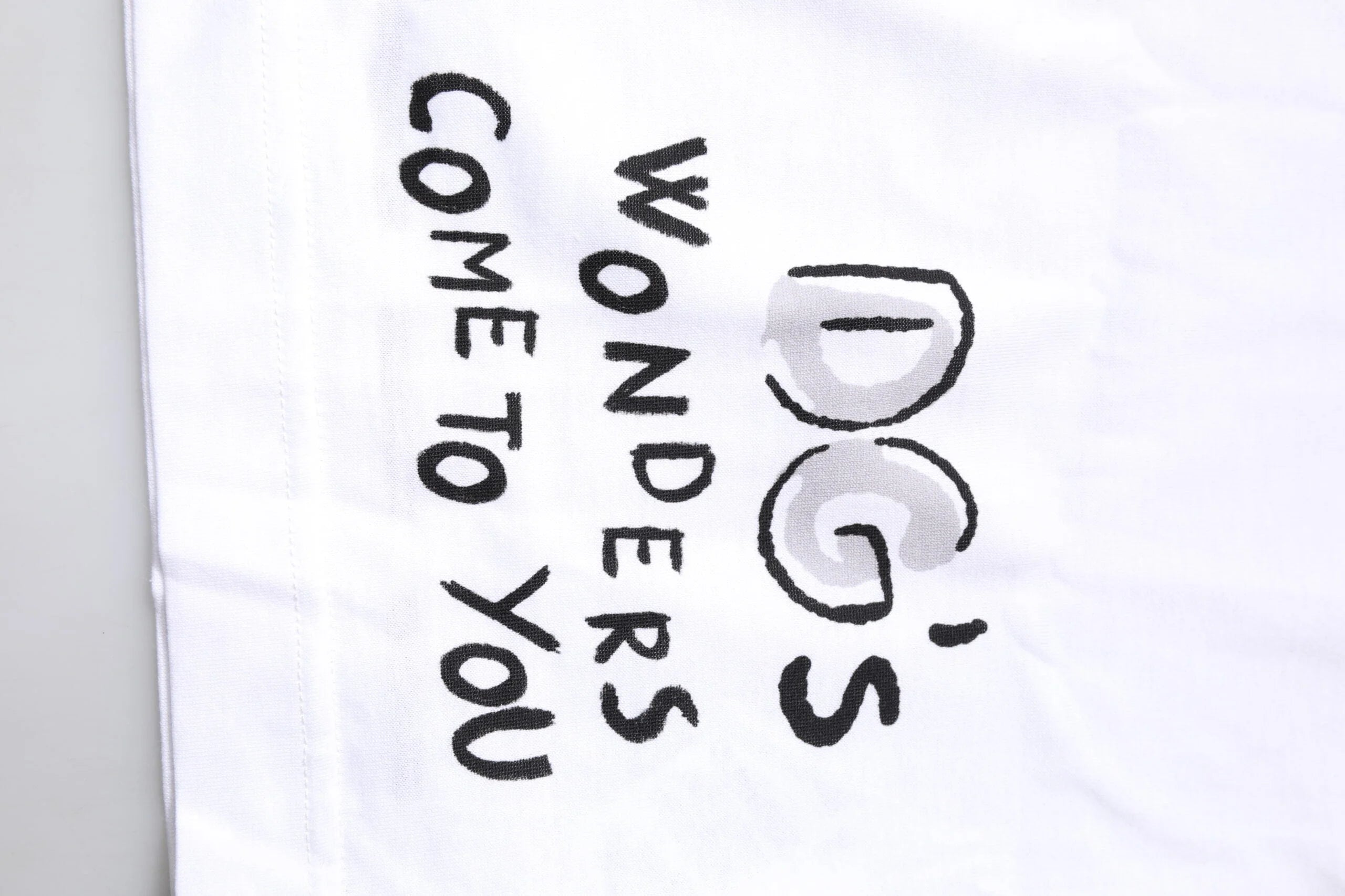 Dolce & Gabbana White Short-Sleeved Printed Jersey T-shirt - IT38 | XS - T-Shirts