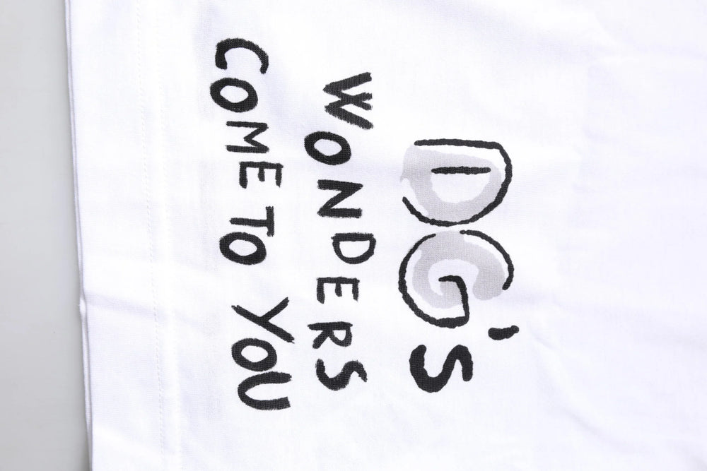 Dolce & Gabbana White Short-Sleeved Printed Jersey T-shirt - IT38 | XS - T-Shirts