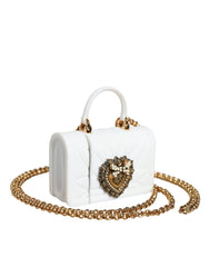 Dolce & Gabbana White Silicone Devotion Heart Cover Hand Bag Airpod Case - Headphone Carrying Cases