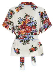 Dolce & Gabbana White Silk Blouse