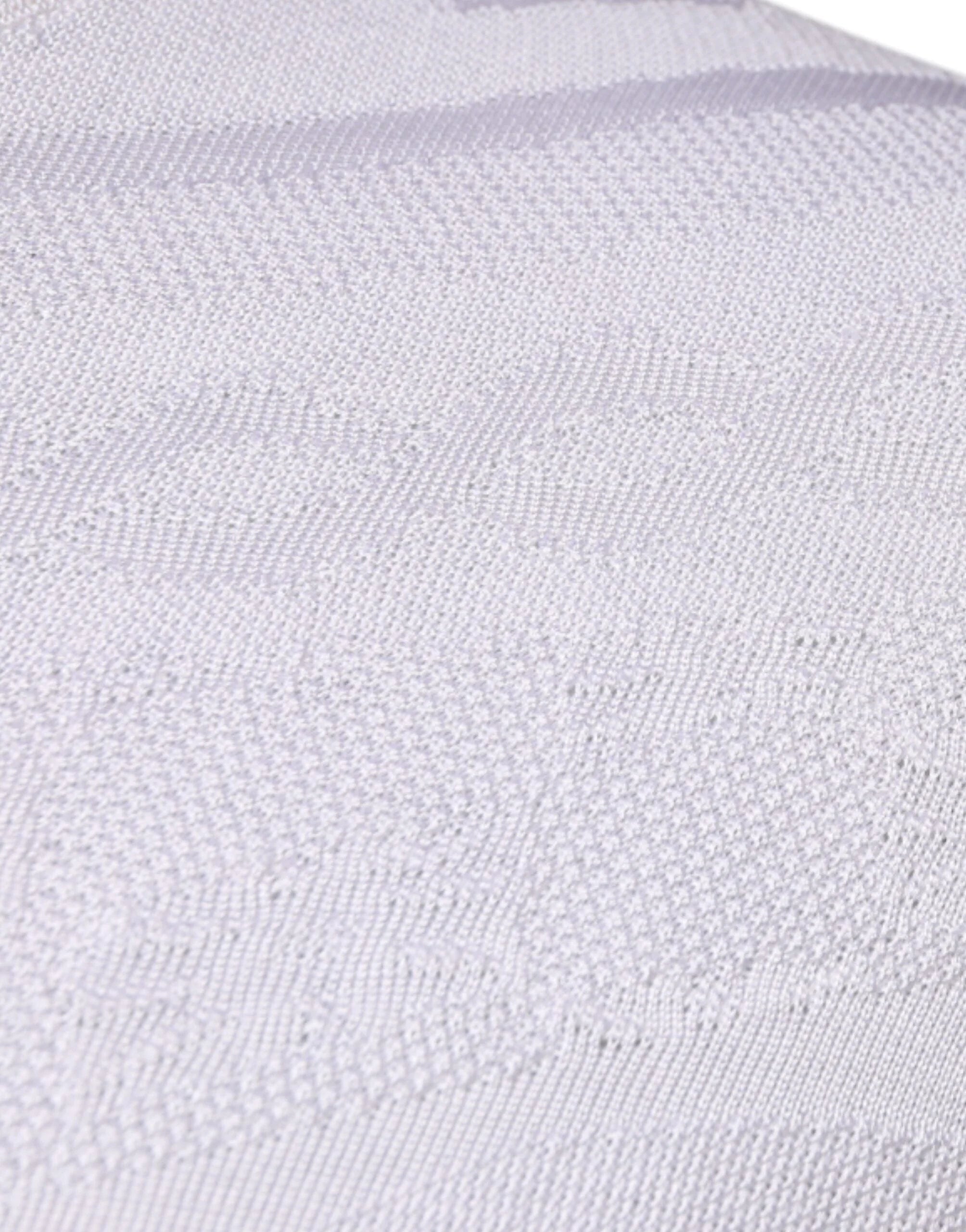 Dolce & Gabbana White Silk Crew Neck Men Pullover Sweater - Sweaters