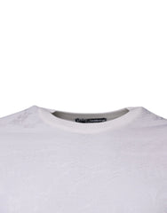 Dolce & Gabbana White Silk Crew Neck Men Pullover Sweater - Sweaters