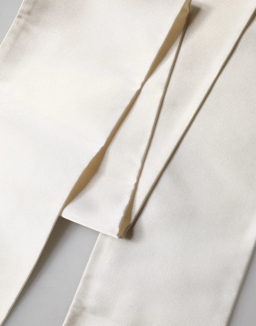 Dolce & Gabbana White Silk Fringes Neck Wrap Foulard Scarf