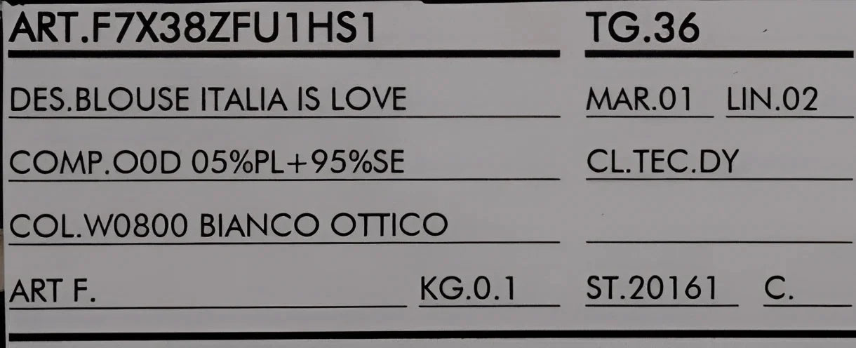 Dolce & Gabbana White Silk ITALIA IS LOVE Blouse T-shirt - IT36 | XS - Blouses