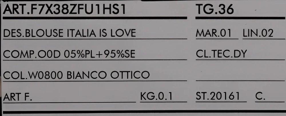 Dolce & Gabbana White Silk ITALIA IS LOVE Blouse T-shirt - IT36 | XS - Blouses