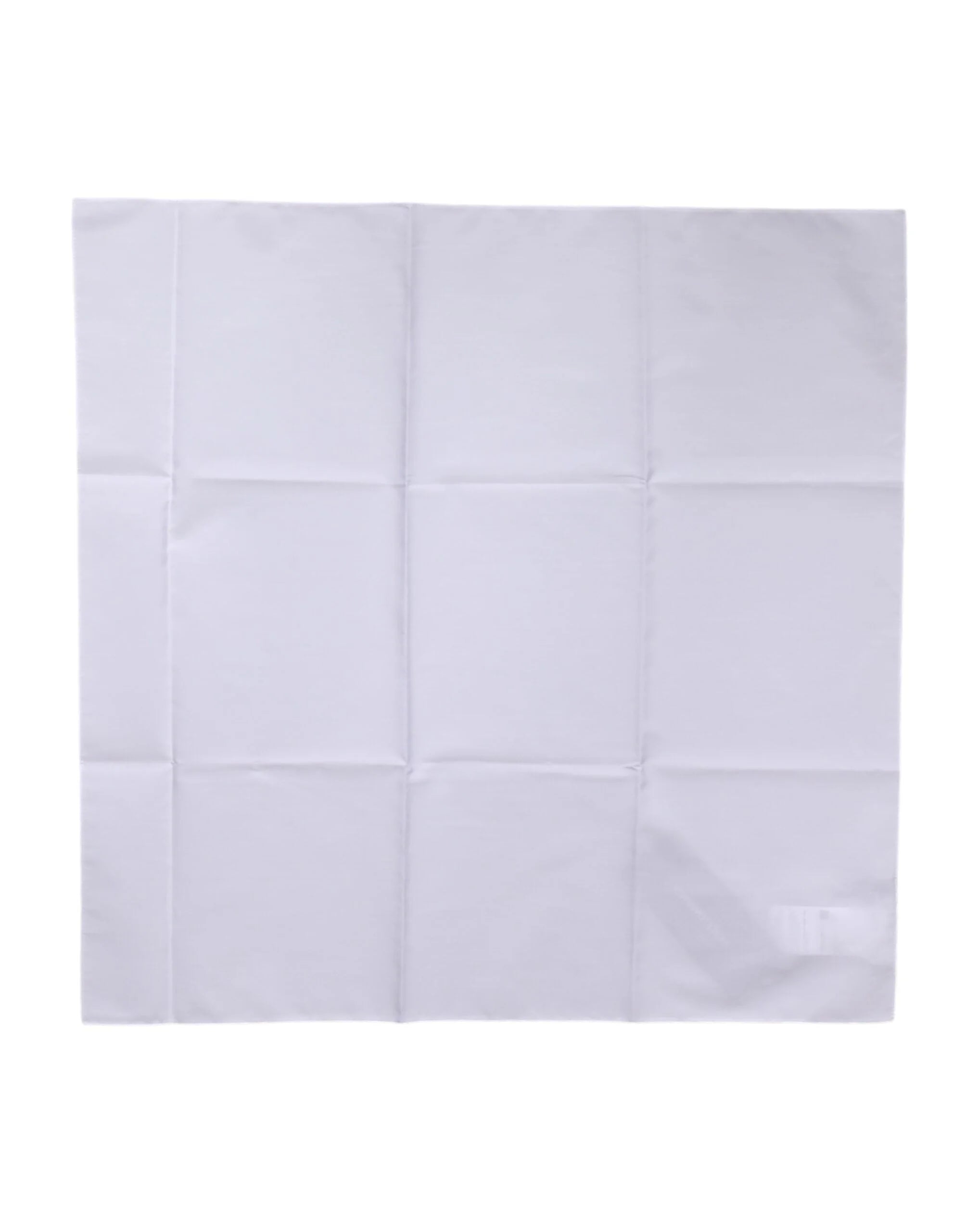 Dolce & Gabbana White Silk Lace Stole Square Foulard Scarf