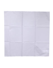 Dolce & Gabbana White Silk Lace Stole Square Foulard Scarf