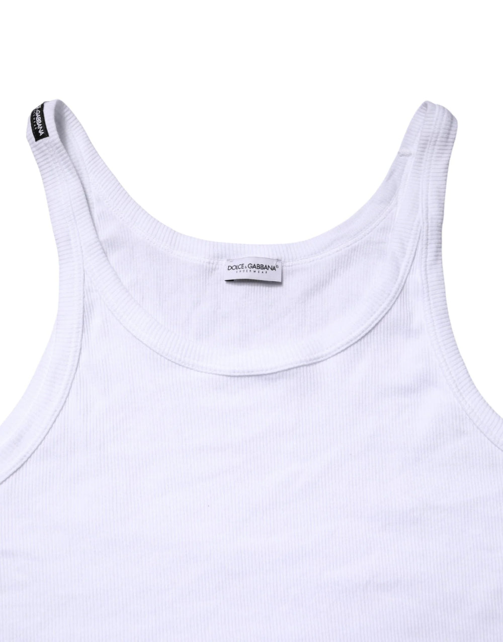 Dolce & Gabbana White Sleeveless Round Neck Tank Top T-shirt - IT4 | S